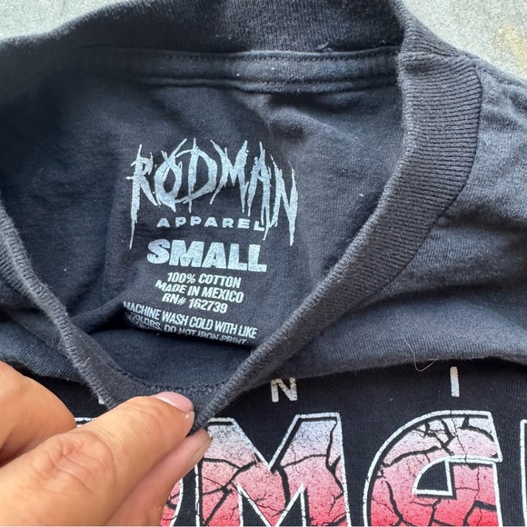 Y2K Rodman Black Graphic T-Shirt - Picture 3 of 5